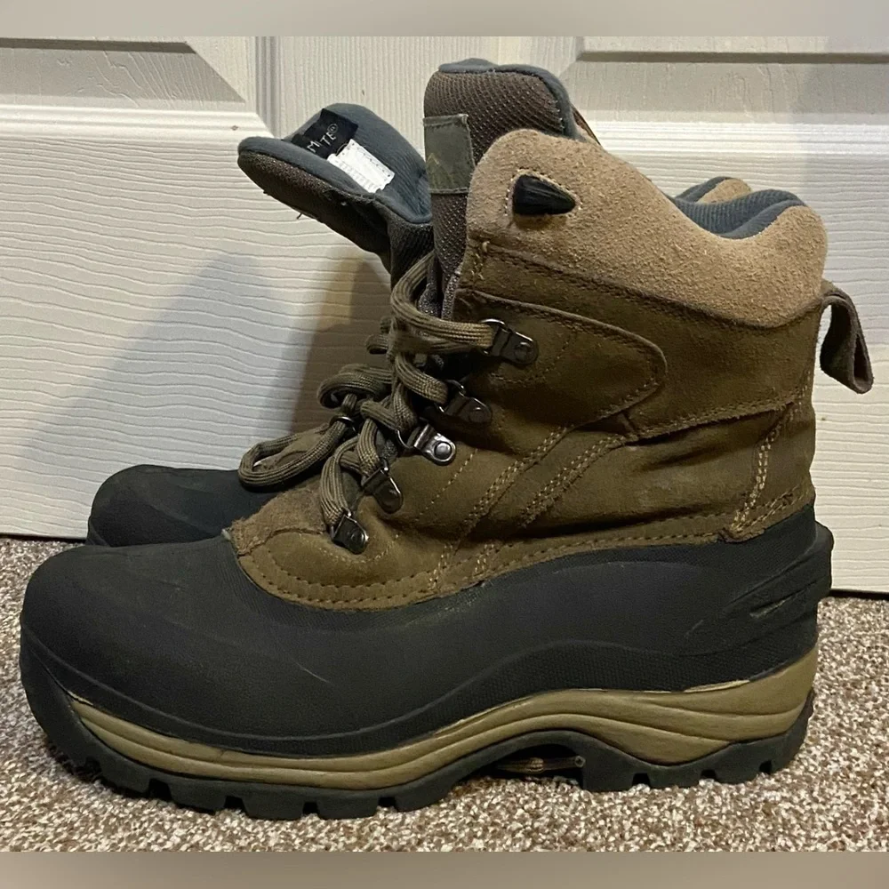 Polar Edge Mens Thermolite Waterproof Boots Size 8